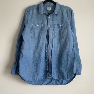 J Crew Denim Button Down Shirt